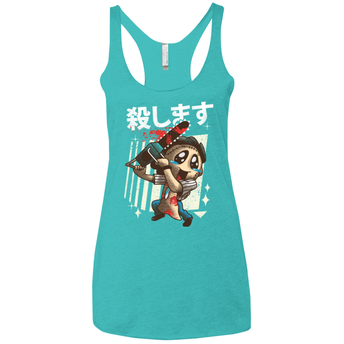 T-Shirts Tahiti Blue / X-Small Kawaii Kill Women's Triblend Racerback Tank