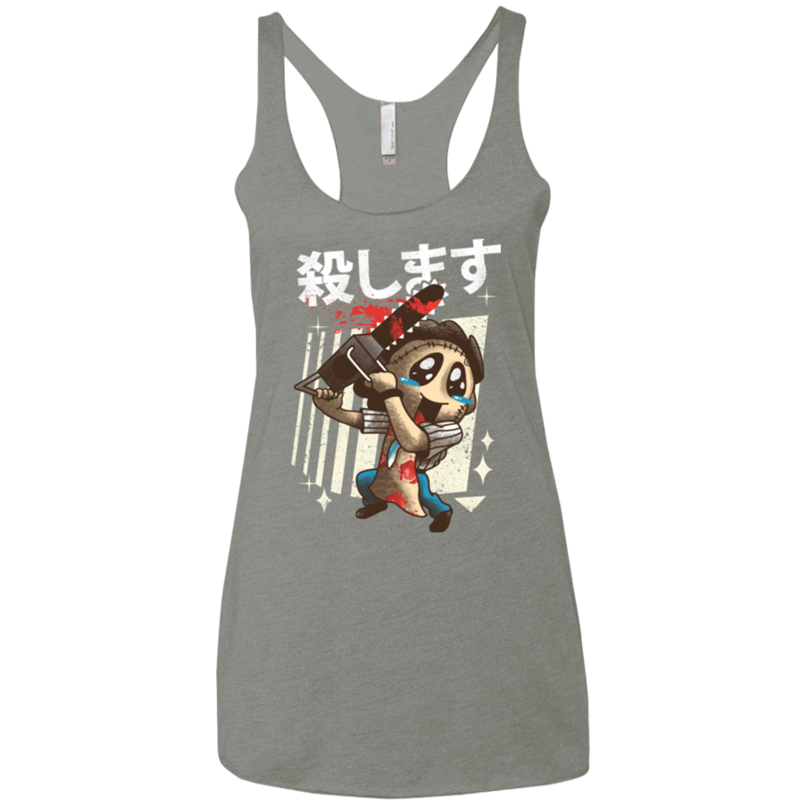 T-Shirts Venetian Grey / X-Small Kawaii Kill Women's Triblend Racerback Tank