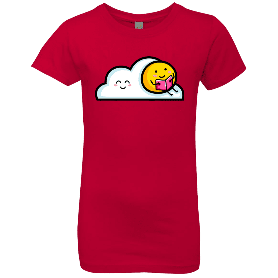 T-Shirts Red / YXS Kawaii Love Summer Reading Girls Premium T-Shirt