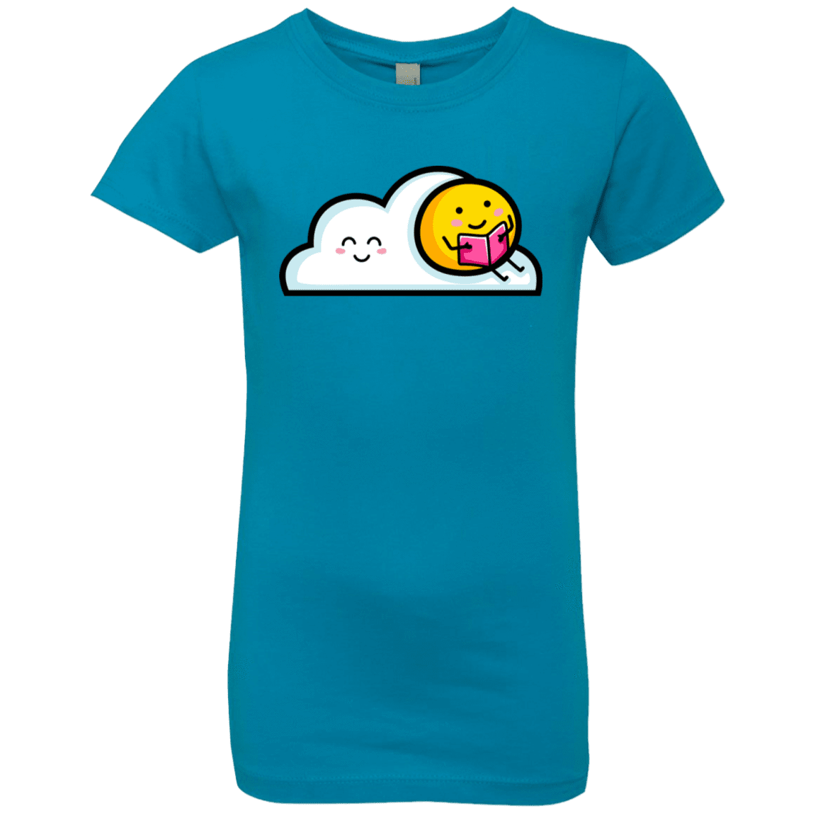 T-Shirts Turquoise / YXS Kawaii Love Summer Reading Girls Premium T-Shirt