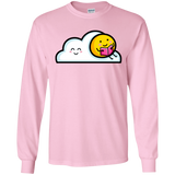 T-Shirts Light Pink / S Kawaii Love Summer Reading Men's Long Sleeve T-Shirt
