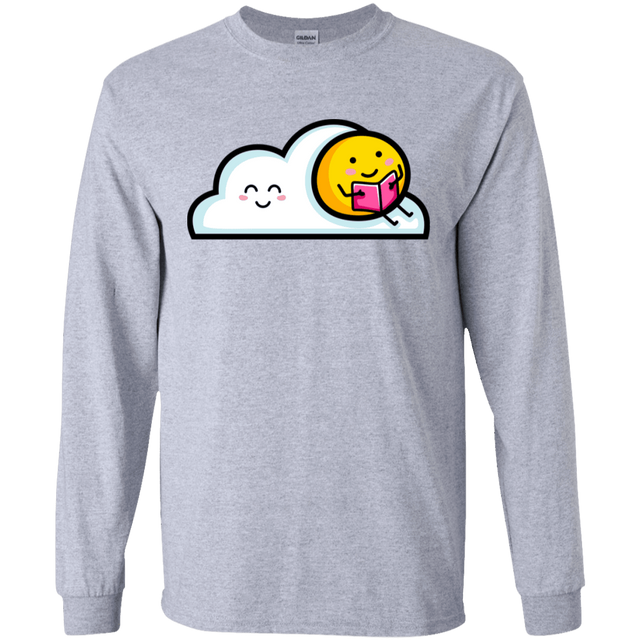 T-Shirts Sport Grey / S Kawaii Love Summer Reading Men's Long Sleeve T-Shirt