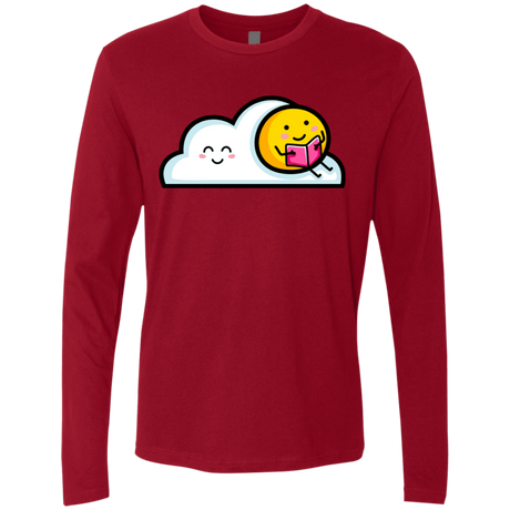 T-Shirts Cardinal / S Kawaii Love Summer Reading Men's Premium Long Sleeve