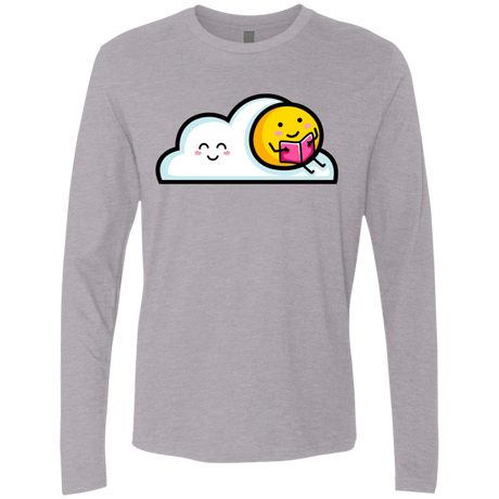 T-Shirts Heather Grey / S Kawaii Love Summer Reading Men's Premium Long Sleeve