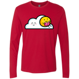 T-Shirts Red / S Kawaii Love Summer Reading Men's Premium Long Sleeve