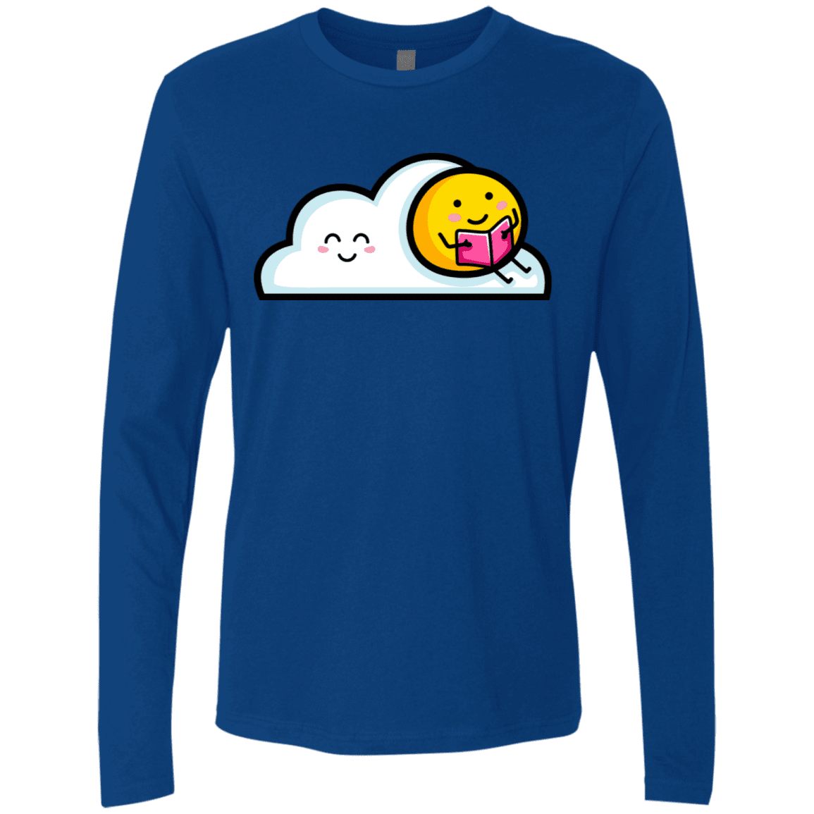 T-Shirts Royal / S Kawaii Love Summer Reading Men's Premium Long Sleeve