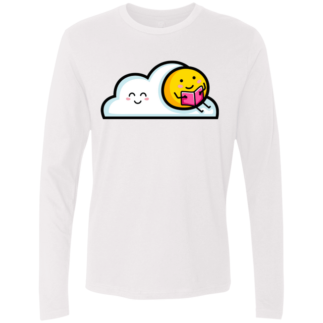 T-Shirts White / S Kawaii Love Summer Reading Men's Premium Long Sleeve