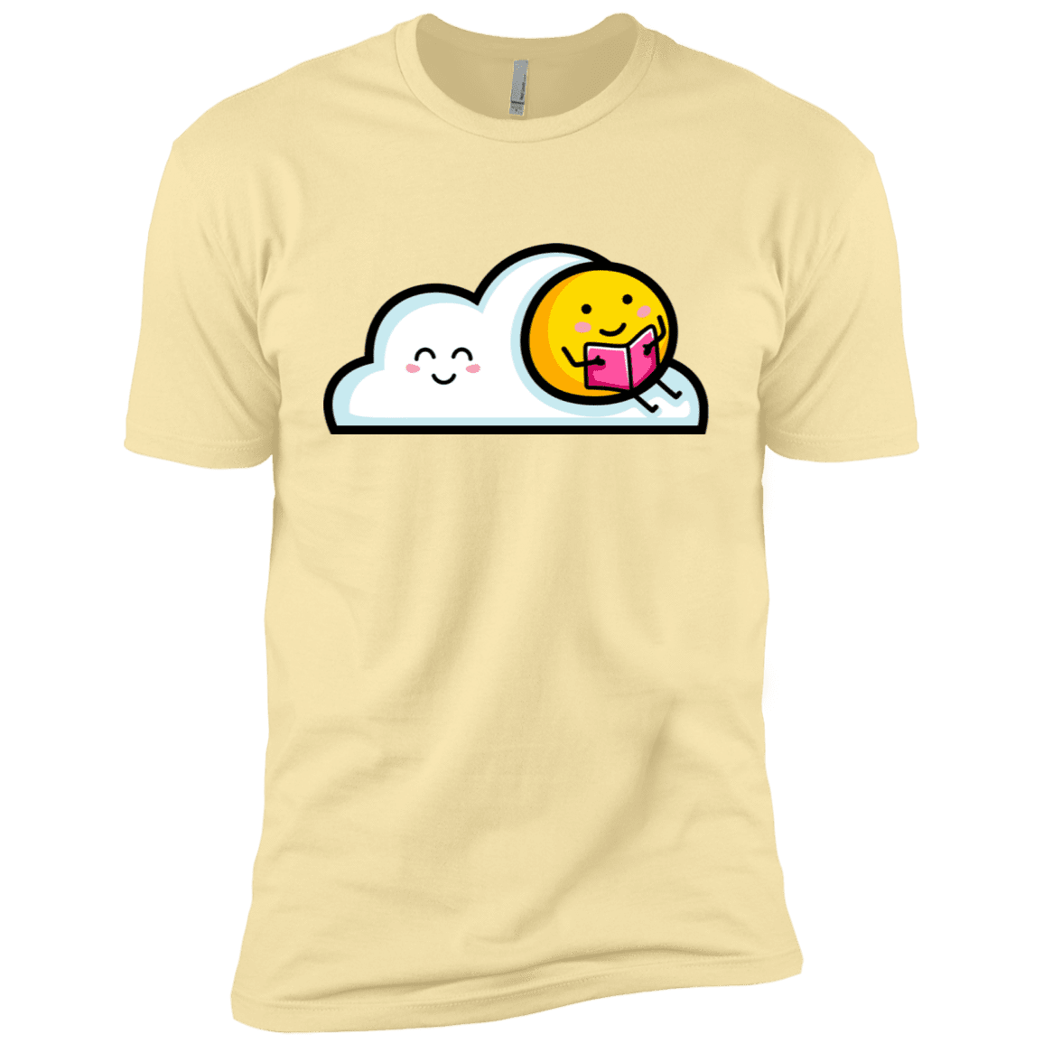 T-Shirts Banana Cream / X-Small Kawaii Love Summer Reading Men's Premium T-Shirt
