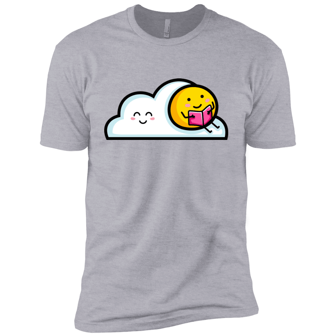 T-Shirts Heather Grey / X-Small Kawaii Love Summer Reading Men's Premium T-Shirt