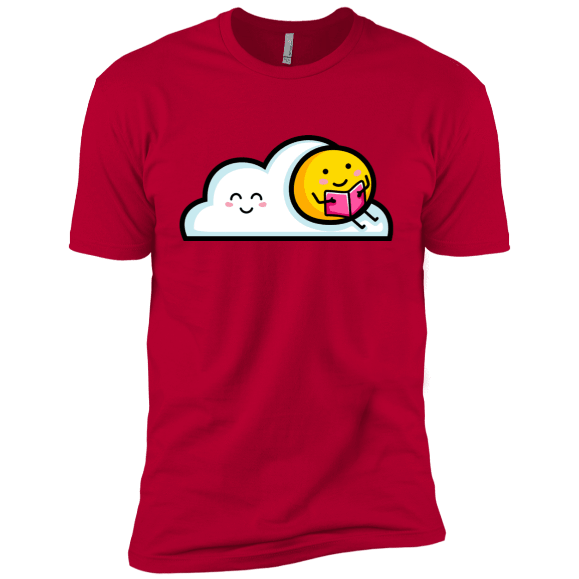 T-Shirts Red / X-Small Kawaii Love Summer Reading Men's Premium T-Shirt