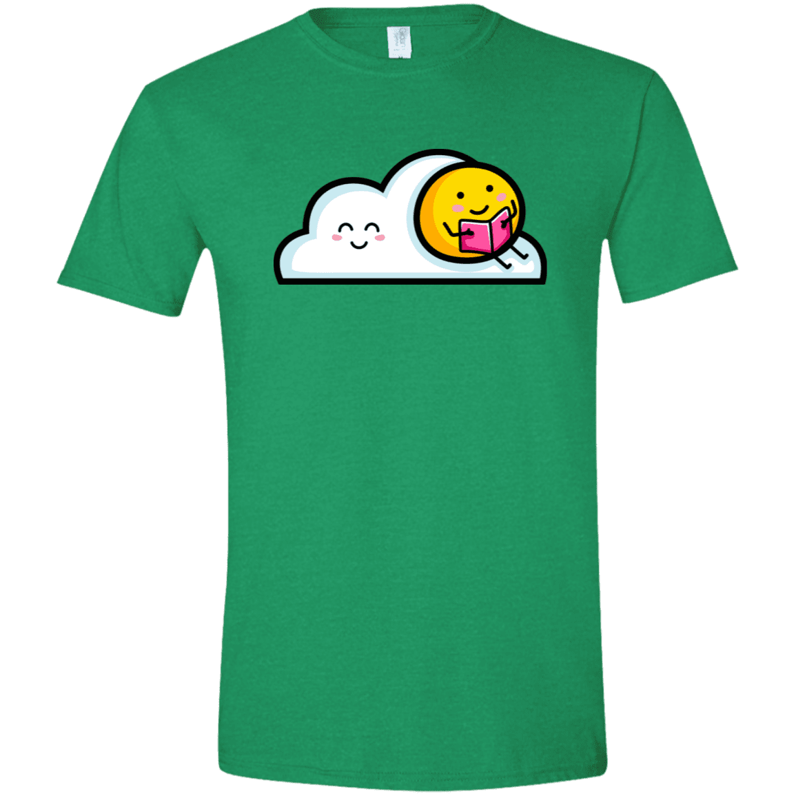 T-Shirts Heather Irish Green / M Kawaii Love Summer Reading Men's Semi-Fitted Softstyle