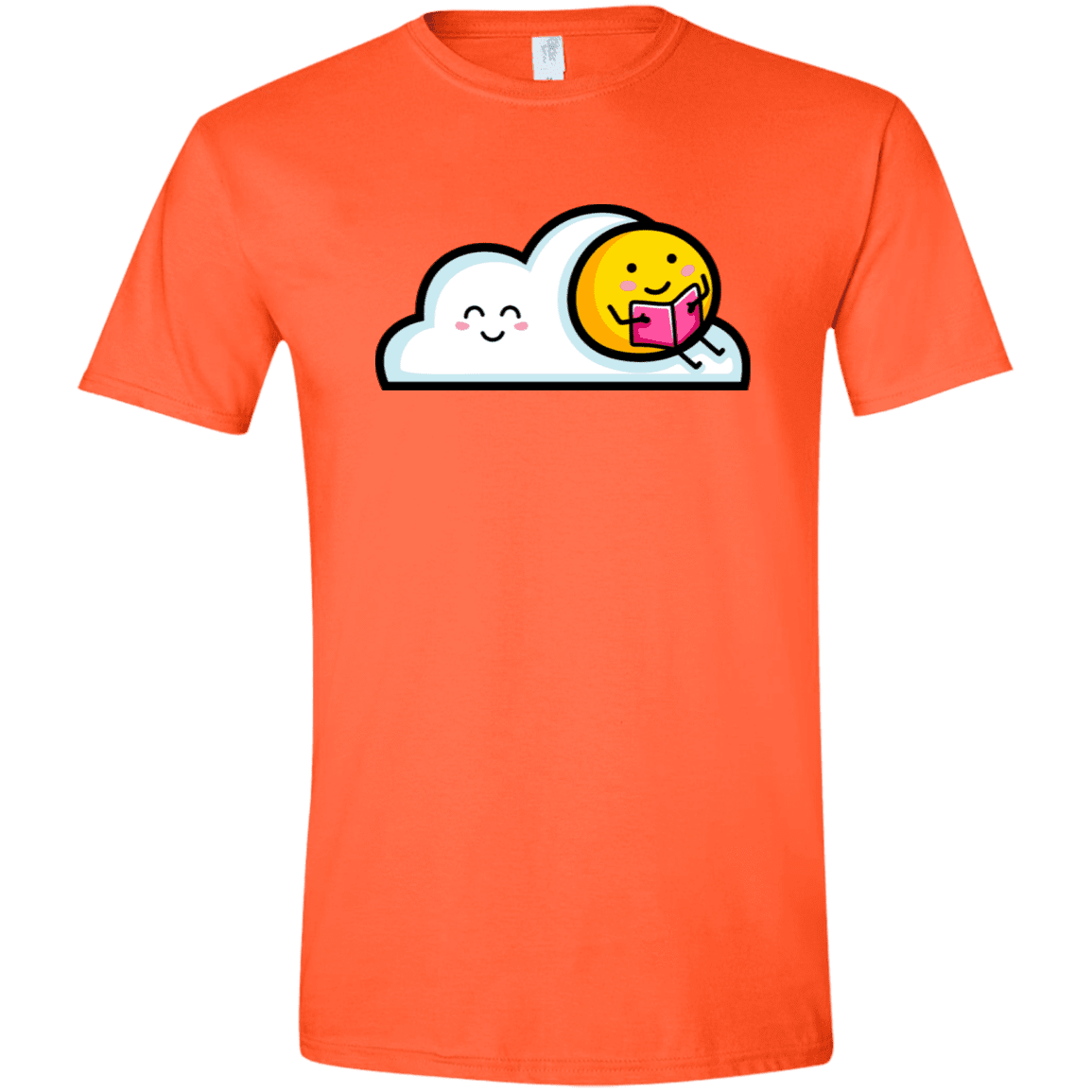 T-Shirts Orange / S Kawaii Love Summer Reading Men's Semi-Fitted Softstyle