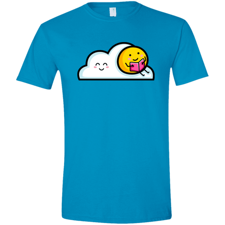 T-Shirts Sapphire / S Kawaii Love Summer Reading Men's Semi-Fitted Softstyle