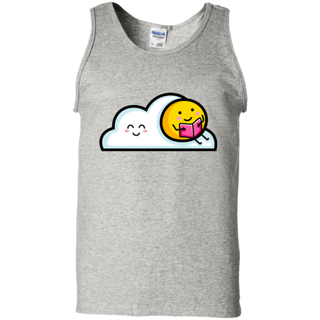 T-Shirts Ash / S Kawaii Love Summer Reading Men's Tank Top