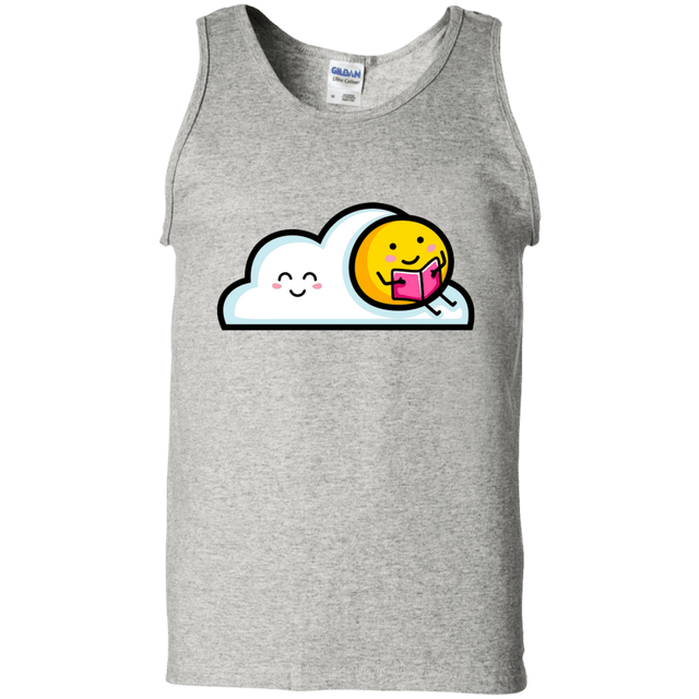 T-Shirts Ash / S Kawaii Love Summer Reading Men's Tank Top