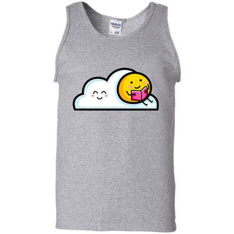 T-Shirts Sport Grey / S Kawaii Love Summer Reading Men's Tank Top