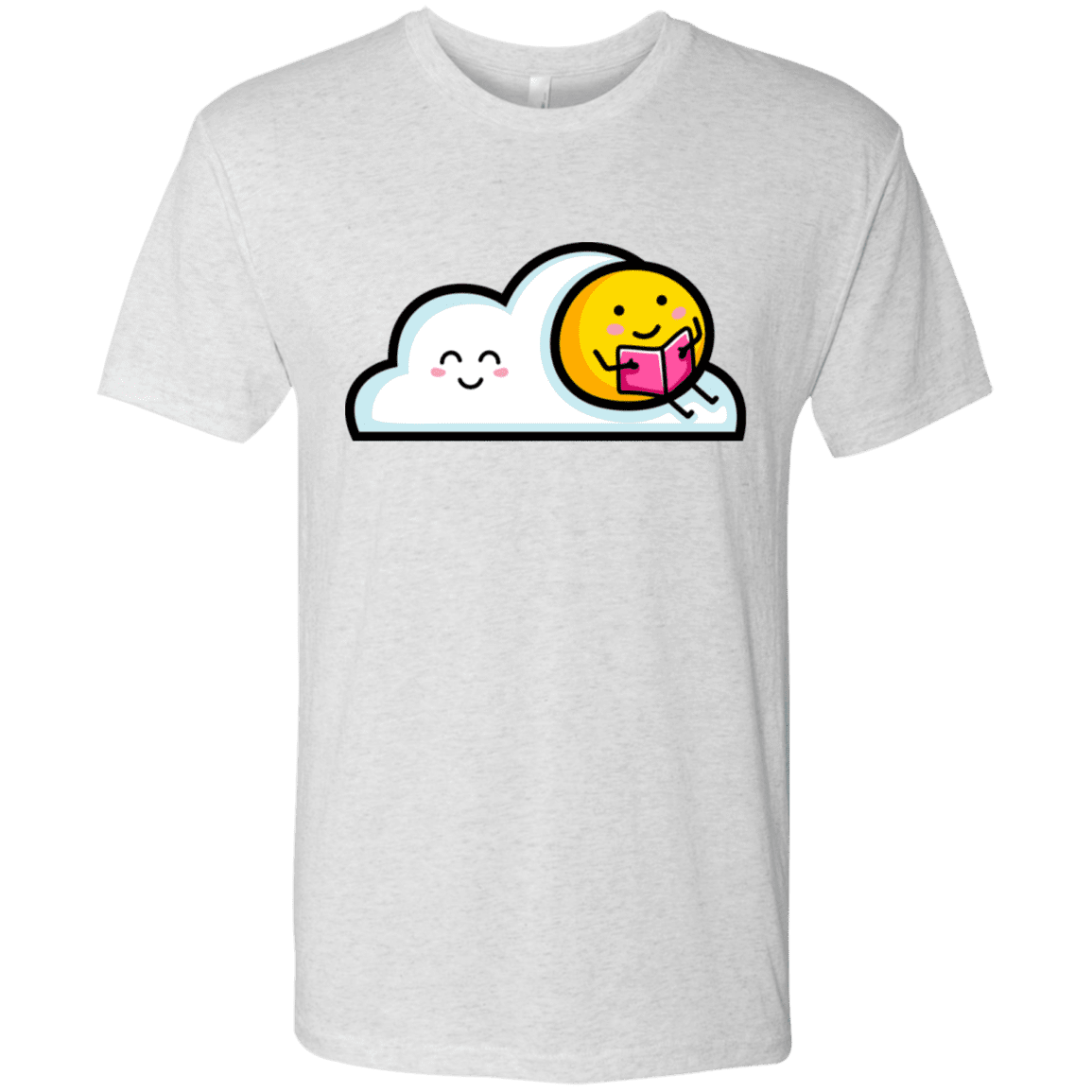 T-Shirts Heather White / S Kawaii Love Summer Reading Men's Triblend T-Shirt