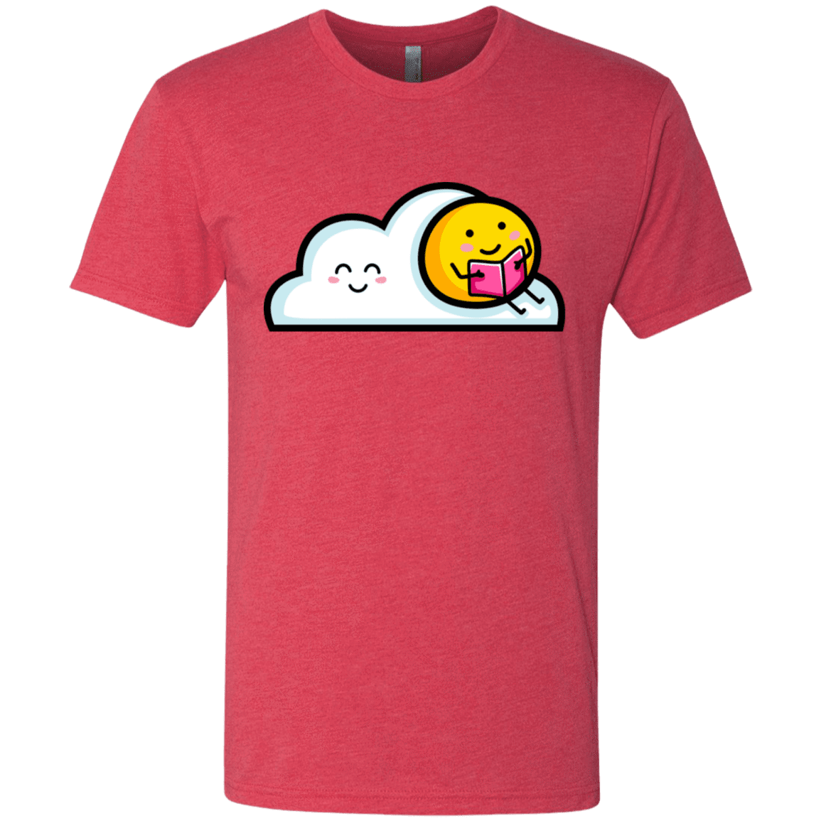 T-Shirts Vintage Red / S Kawaii Love Summer Reading Men's Triblend T-Shirt