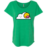 T-Shirts Envy / X-Small Kawaii Love Summer Reading Triblend Dolman Sleeve