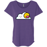 T-Shirts Purple Rush / X-Small Kawaii Love Summer Reading Triblend Dolman Sleeve
