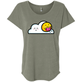 T-Shirts Venetian Grey / X-Small Kawaii Love Summer Reading Triblend Dolman Sleeve