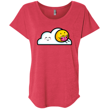 T-Shirts Vintage Red / X-Small Kawaii Love Summer Reading Triblend Dolman Sleeve