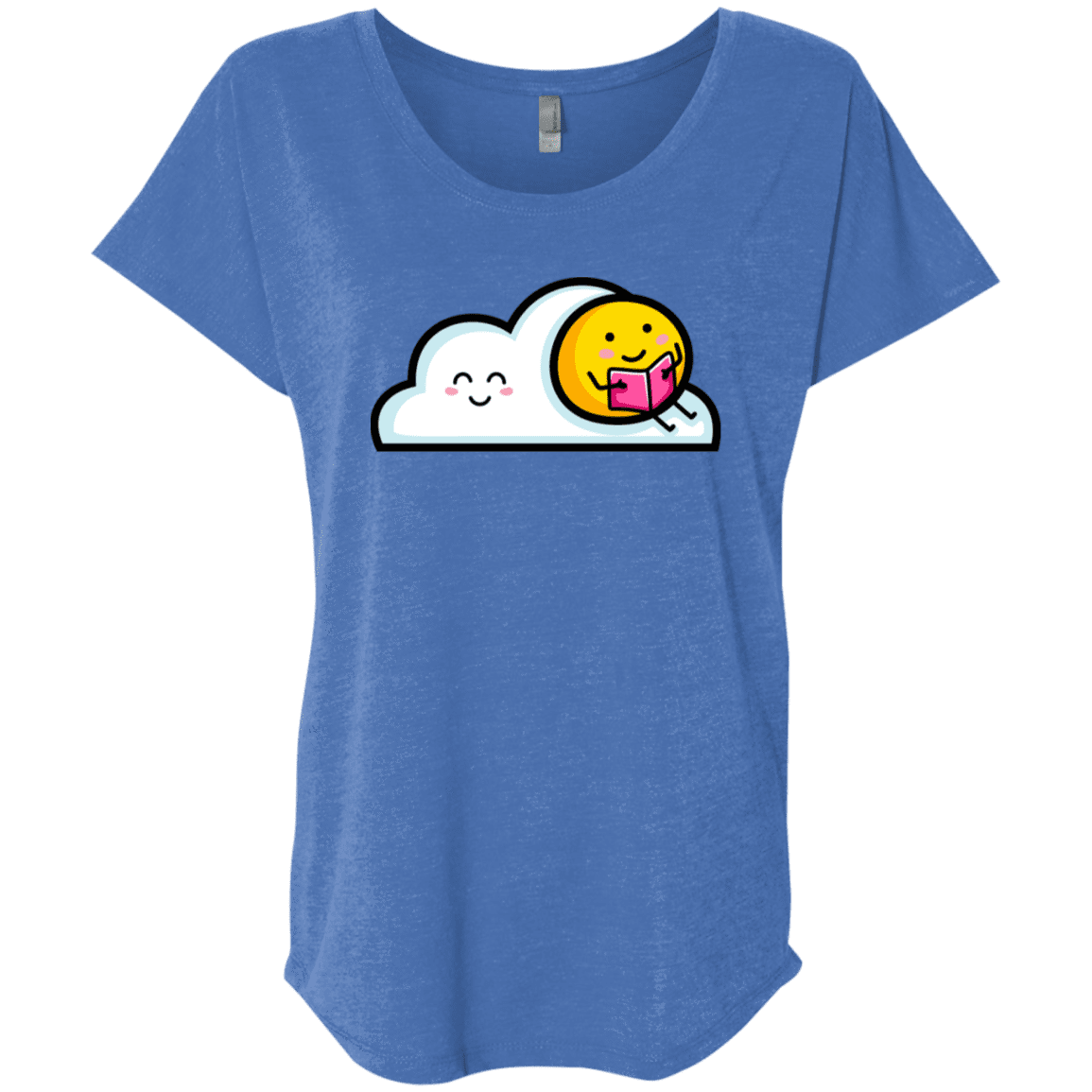 T-Shirts Vintage Royal / X-Small Kawaii Love Summer Reading Triblend Dolman Sleeve