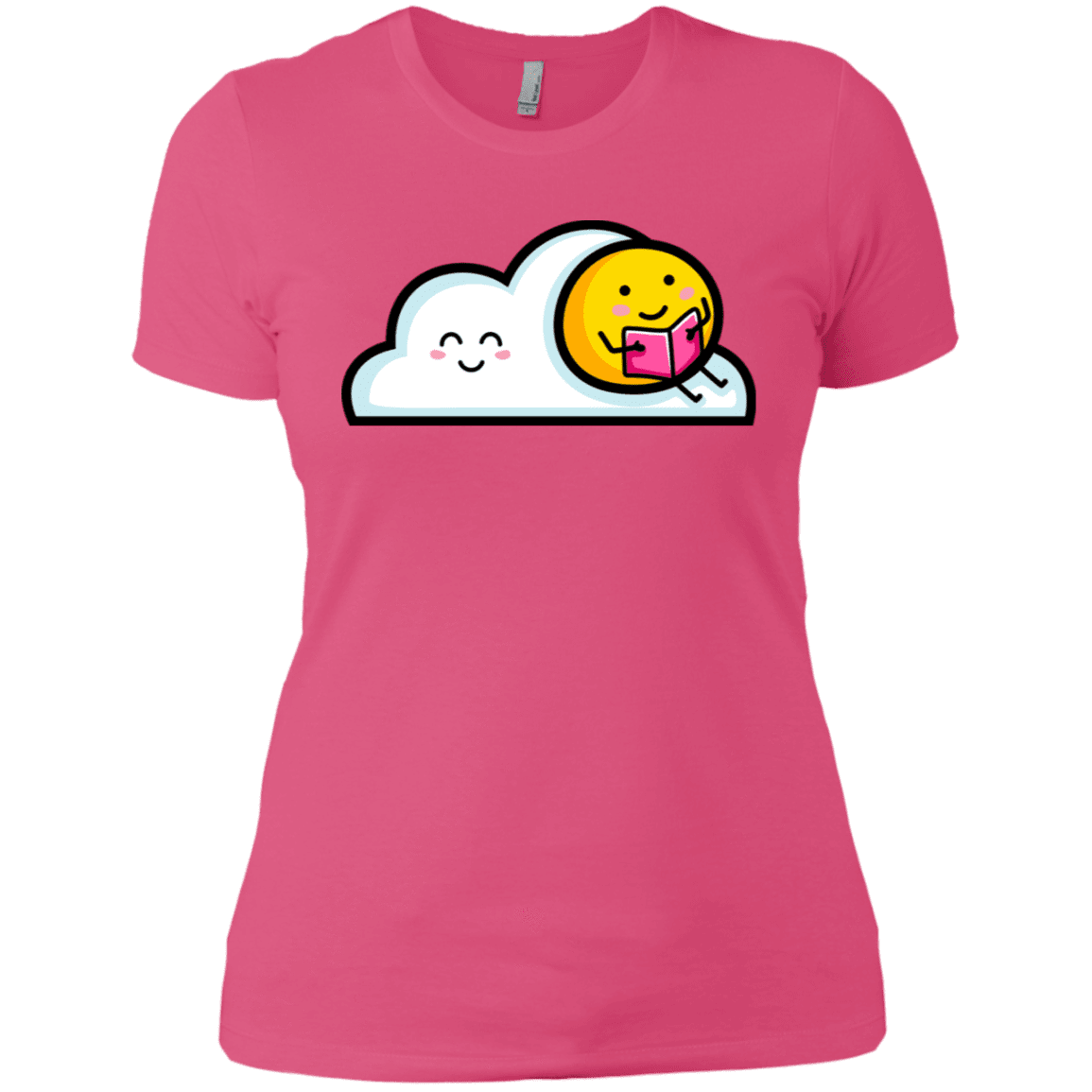 T-Shirts Hot Pink / X-Small Kawaii Love Summer Reading Women's Premium T-Shirt