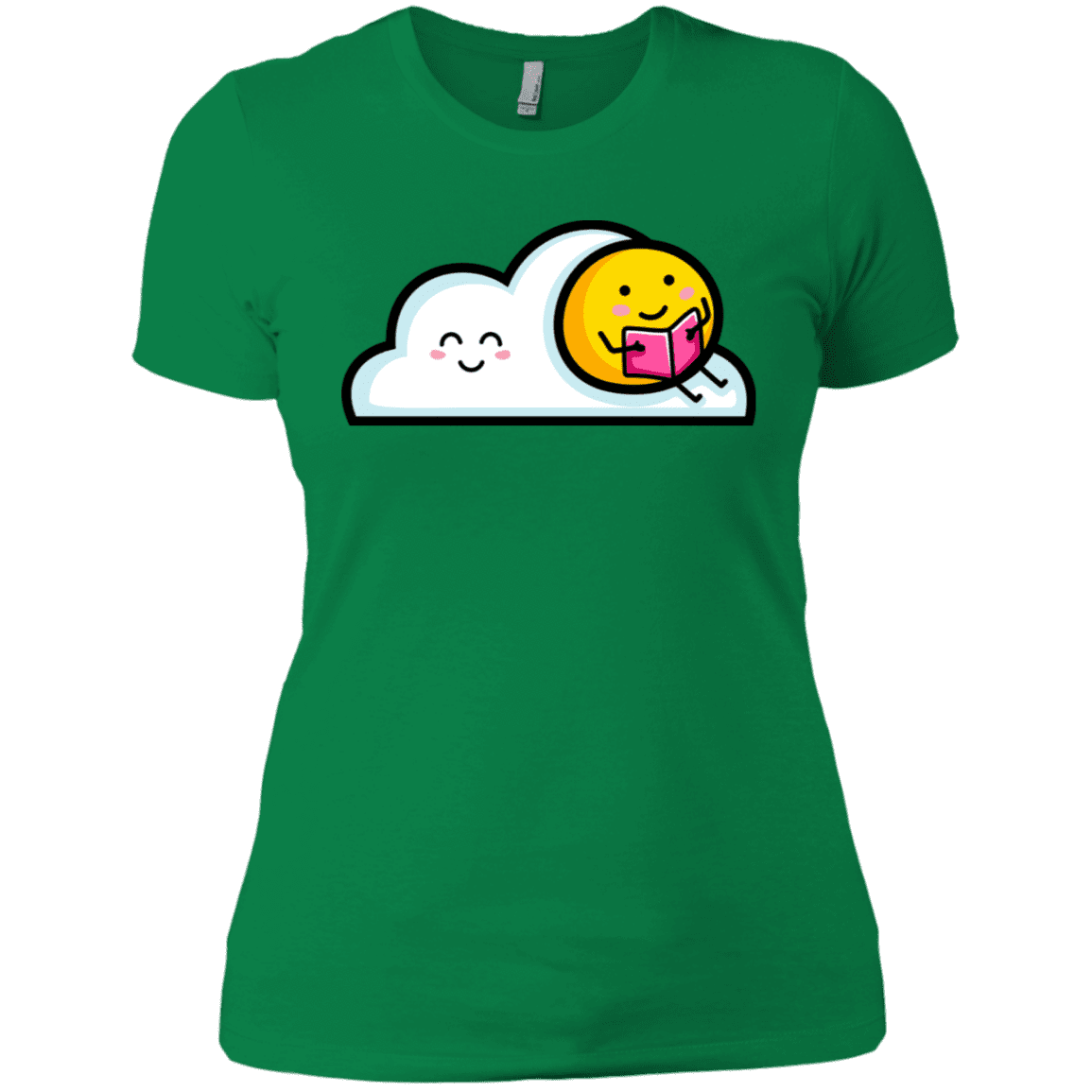 T-Shirts Kelly Green / X-Small Kawaii Love Summer Reading Women's Premium T-Shirt