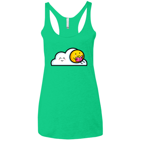 T-Shirts Envy / X-Small Kawaii Love Summer Reading Women's Triblend Racerback Tank