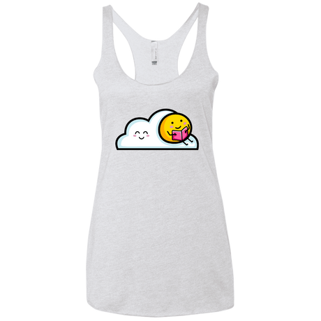 T-Shirts Heather White / X-Small Kawaii Love Summer Reading Women's Triblend Racerback Tank