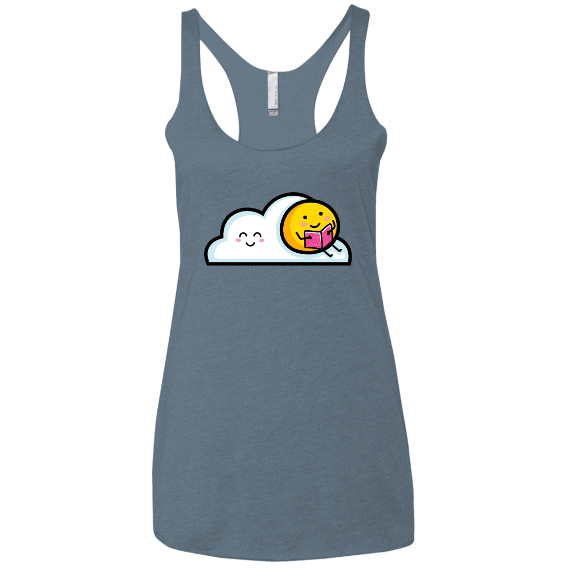 T-Shirts Indigo / X-Small Kawaii Love Summer Reading Women's Triblend Racerback Tank