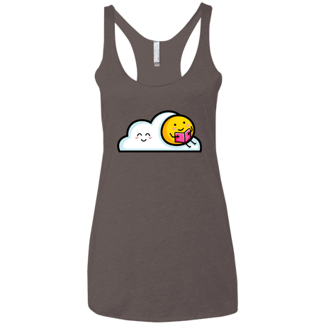 T-Shirts Macchiato / X-Small Kawaii Love Summer Reading Women's Triblend Racerback Tank