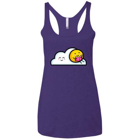 T-Shirts Purple Rush / X-Small Kawaii Love Summer Reading Women's Triblend Racerback Tank