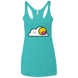 T-Shirts Tahiti Blue / X-Small Kawaii Love Summer Reading Women's Triblend Racerback Tank