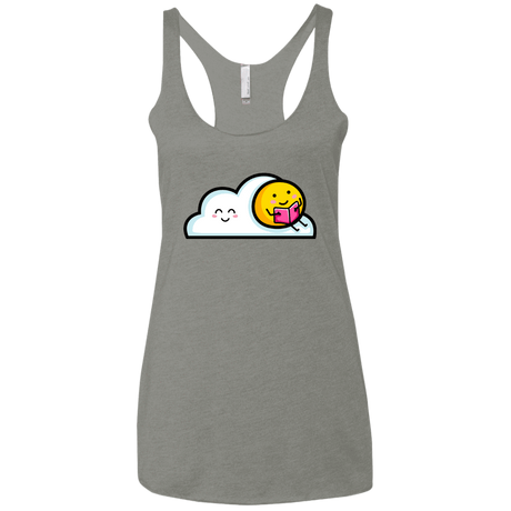 T-Shirts Venetian Grey / X-Small Kawaii Love Summer Reading Women's Triblend Racerback Tank