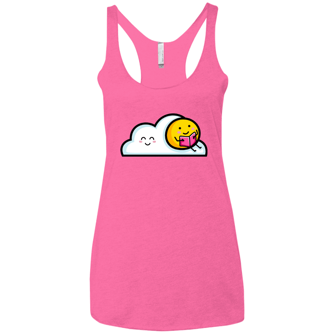 T-Shirts Vintage Pink / X-Small Kawaii Love Summer Reading Women's Triblend Racerback Tank