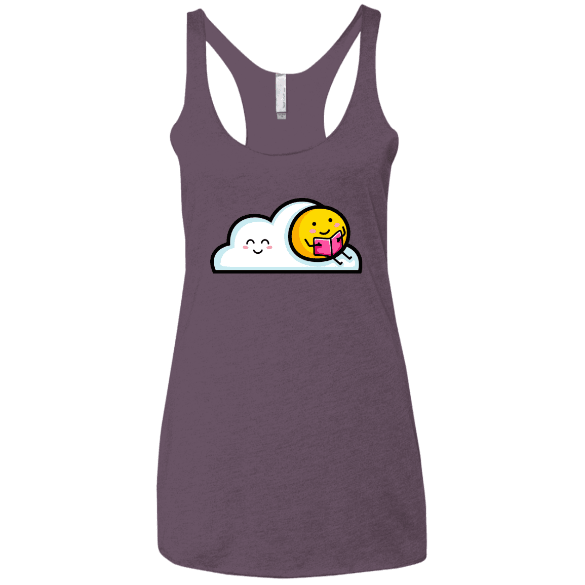 T-Shirts Vintage Purple / X-Small Kawaii Love Summer Reading Women's Triblend Racerback Tank