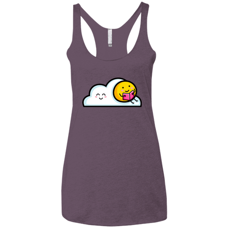 T-Shirts Vintage Purple / X-Small Kawaii Love Summer Reading Women's Triblend Racerback Tank