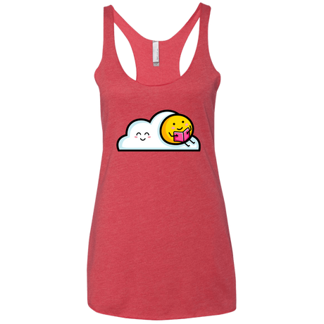 T-Shirts Vintage Red / X-Small Kawaii Love Summer Reading Women's Triblend Racerback Tank