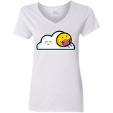 T-Shirts White / S Kawaii Love Summer Reading Women's V-Neck T-Shirt