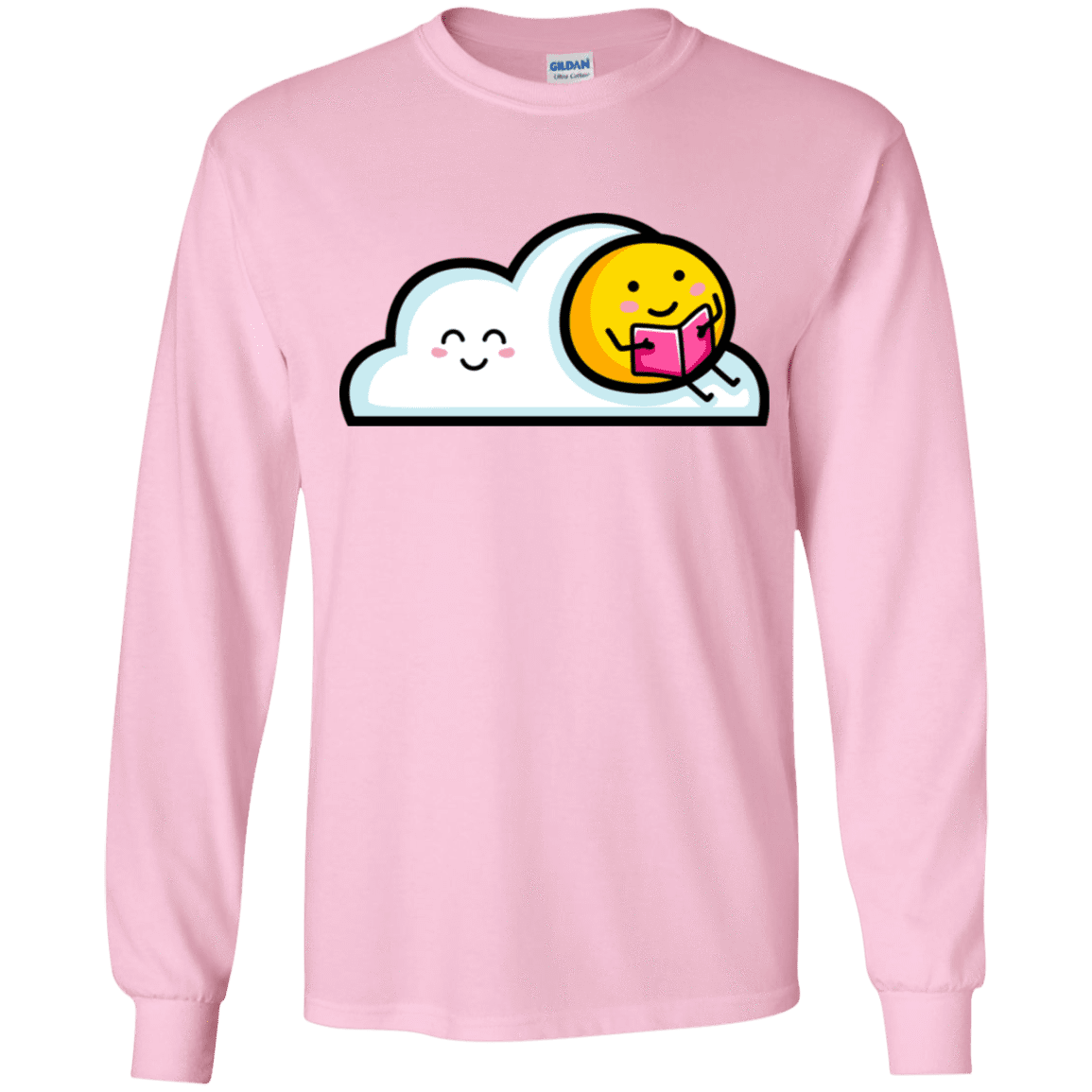T-Shirts Light Pink / YS Kawaii Love Summer Reading Youth Long Sleeve T-Shirt