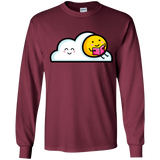 T-Shirts Maroon / YS Kawaii Love Summer Reading Youth Long Sleeve T-Shirt