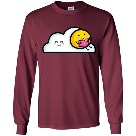 T-Shirts Maroon / YS Kawaii Love Summer Reading Youth Long Sleeve T-Shirt