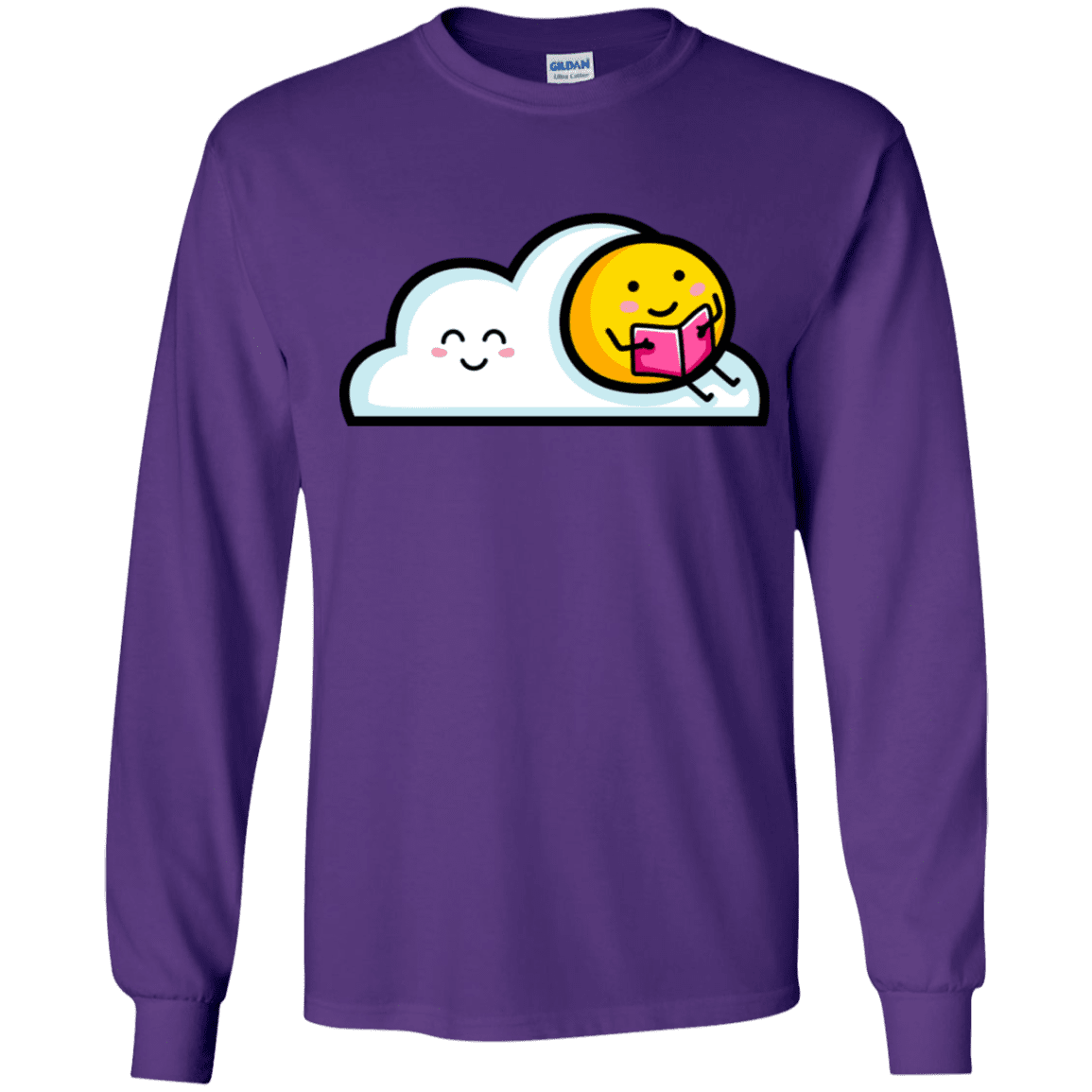 T-Shirts Purple / YS Kawaii Love Summer Reading Youth Long Sleeve T-Shirt