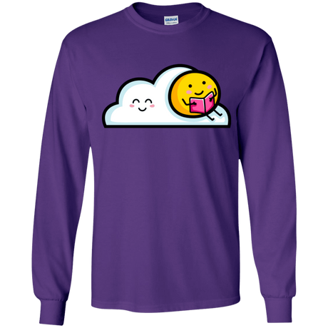 T-Shirts Purple / YS Kawaii Love Summer Reading Youth Long Sleeve T-Shirt