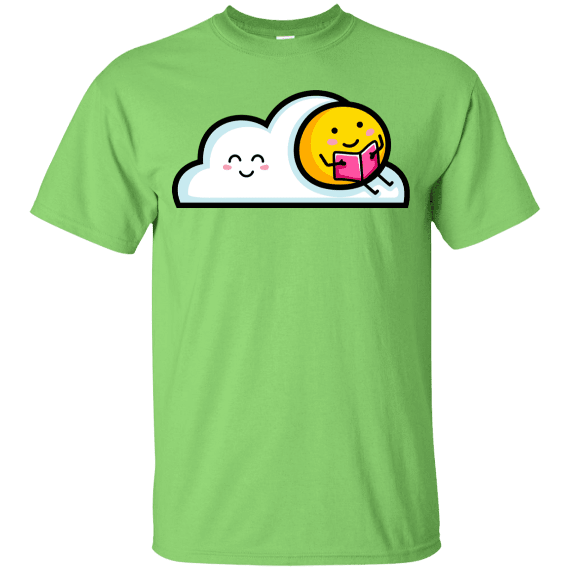 T-Shirts Lime / YXS Kawaii Love Summer Reading Youth T-Shirt