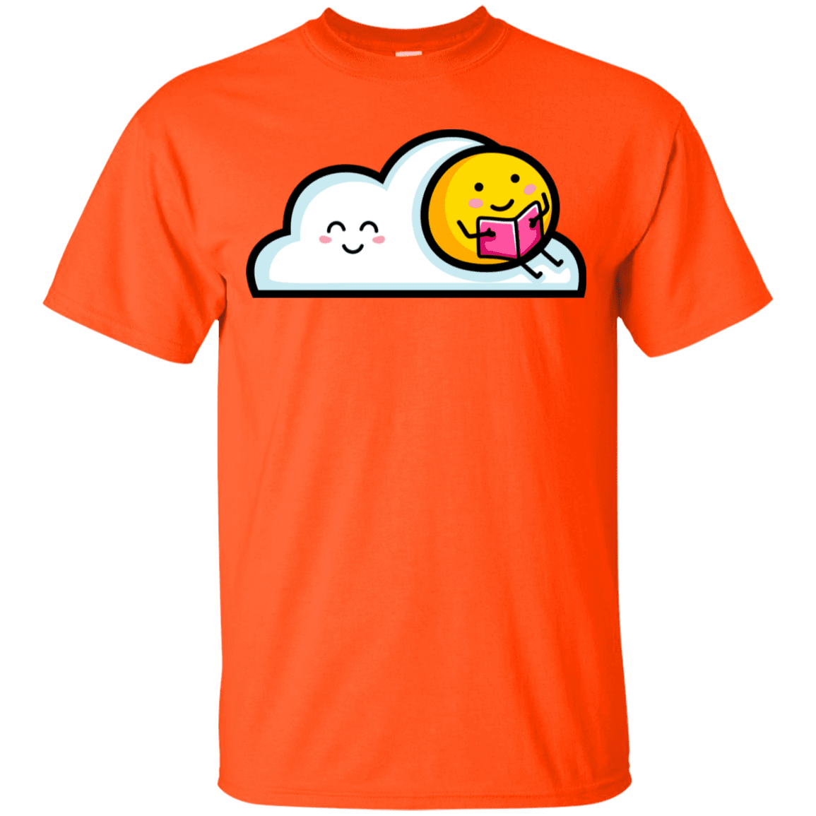 T-Shirts Orange / YXS Kawaii Love Summer Reading Youth T-Shirt