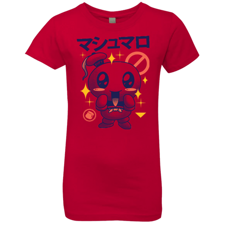 T-Shirts Red / YXS Kawaii Marshmallow Girls Premium T-Shirt