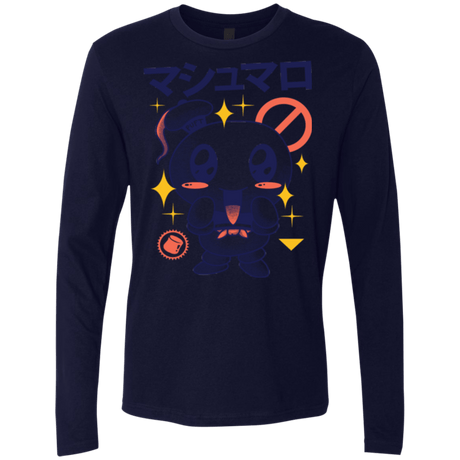 T-Shirts Midnight Navy / Small Kawaii Marshmallow Men's Premium Long Sleeve